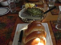 DSCN5682  The brioche moved to the table and joined a quiche