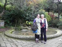 DSCN5816  Nikki and Christine part way up