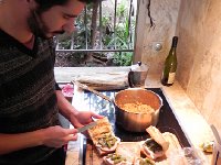 DSCN5902  Here are the kids making lunch for their escape to Eze