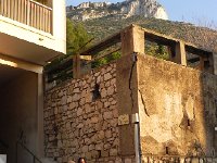 DSCN5968  Christine, Noa and I starting on our conquest of La Turbie