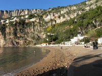 DSCN6042  The beach at the end of the path - note bather!