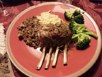 20151229 193234  Still, the food keeps coming - rack of lamb!