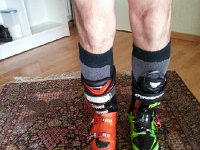 20150208 111548  Comparing alpine and rando boots
