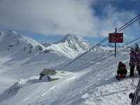 20150228 124804  The backside of the Bergstation and the trail down.