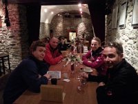 20150131 135443  Our much reduced crew (L to R) Jerome, Jean-François, Johanna and another Greg