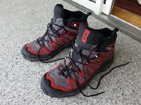 20150725 132504  25 July - new shoes for the hike in the Grisons
