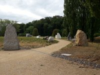 20150728 092915  28 July - new land art in front of Géopolis