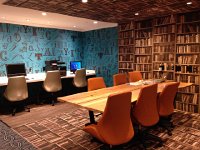 IMG 1756  Christine goes to work in the library in the Embassy Row hotel near Dupont (free and free WiFi)