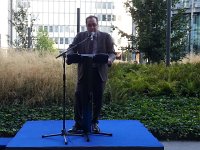 20150709 201007  The President of the University trying to make himself heard