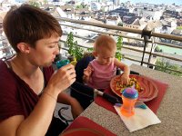 20150713 192129  Second &#34;meal experience&#34; turns into an experiment with food. It was not frequently repeated and definitely did not involve one of Titine&#39;s precious red dinner plates again!