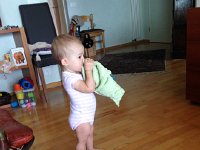 IMG 1577  On day two, house blankie still features prominently.