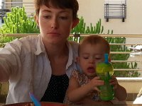 20150715 193921  When it&#39;s hot it&#39;s best to stay hydrated. Val has low appetite but she&#39;s curious about what mommy&#39;s eating.