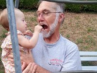 20150715 211147  Val feeds &#34;the bear&#34; as he refers to himself often. She&#39;s not at all timid with Greg!