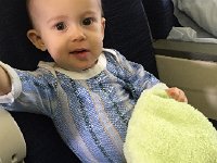 IMG 1823  Don&#39;t quite know why they are here but here&#39;s Val in the airplane to Geneva!