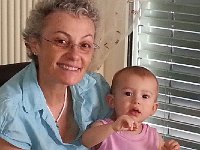 20150717 150439  Now, back at the ranch (RGB) after the hospital getting lunch of green peas with Titine while Vivi and Brigitte are out doing &#34;girl things&#34;.