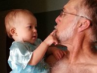 20150717 154337  Or playing with the big bear (what is it about Greg&#39;s mouth?)!