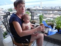 DSCN4218  Opening a present. Is that a moose?