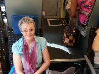 20150718 172412  The train is crowded but we make room for the shark in the aisle.