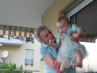 DSCN4209  Breakfast in a fairy dress. Does the fairy fly into her own seat?