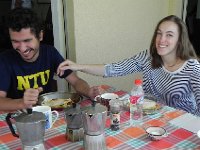 DSCN4241  Nicolas and Brigitte enjoy the Montreux balcony.