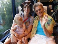 20150721 185116  Riding the train back to Montreux with Vivianne, Val and Titine