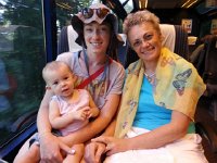 20150721 185120  Riding the train back to Montreux with Vivianne, Val and Titine