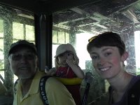 DSCN4260  Greg, Val and Vivianne in the gondola.