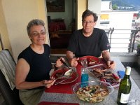 20150619 194841  Back from Norway and dinner for our garten freund.