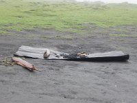 DSCN4048  The embers from a fire last night soaked by the rain