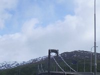 DSCN3204  We detrained in Narvik, rolled ourselves to the Avis office, picked up a car, went to the supermarket, then headed out on the long drive to the end of Lofoten.  First we crossed the fjord behind Narvik.