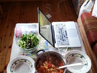 20150612 183426  Dinner in our cabin