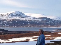 IMG 1452  Christine and rounded mountains