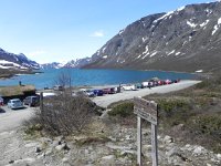 DSCN3450  Trailhead to the second most popular hike in Norway.