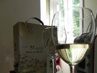 DSCN3685  Our box of wine, so easy to pack