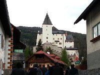 20150504 200809  Our group is off to dinner in the castle