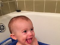 IMG 1613  Bath time with tongue