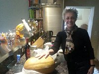 20151112 142651  Chez Mondales, a giant squash which would accompany us on the whole trip