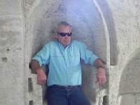 DSCN5222  Jeff trying out the prelate&#39;s seat