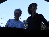 DSCN5225  Christine and Faerthen looking down into the underground space.