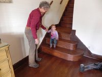 DSCN5259  She tried the stairs