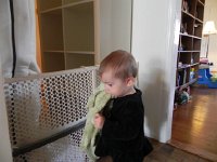 DSCN5412  Blankie chewing is often a prelude to napping?