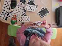 DSCN5471  Fun with cards on Valerie&#39;s little table