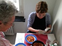 20150904 192651  Later dinner with CPand Sharon at 1 Mimosenstrasse