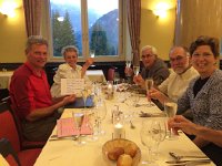 IMG 1006  Diner in the old hotel with note from absent participant.