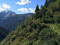 IMG 1081  Christine on the valley side wall.