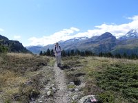 DSCN4887  Christine on the trail