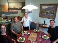 20160423 191204  Christiane, Killko, an exuberant Christine and David