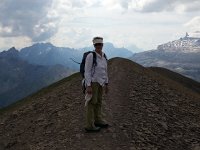 20160828 152102  Christine on the ridge of Arpelistock