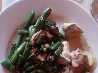 IMG 0135  the dinner in question - pork stew, quinoa, green beans