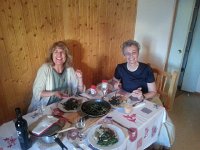 IMG 0136  Dinner at the gite in Champlaurent